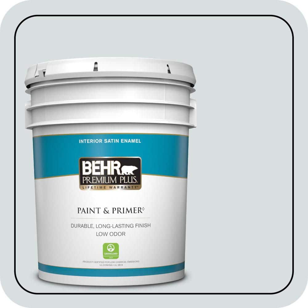 5 gal. #ECC-31-2 Echo Mist Satin Enamel Low Odor Interior Paint & Primer price history on PriceWatchPro
