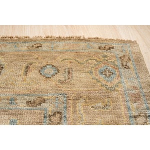 Brown 12 ft. x 15 ft. Hand Knotted Wool Classic Oushak Rug Area Rug