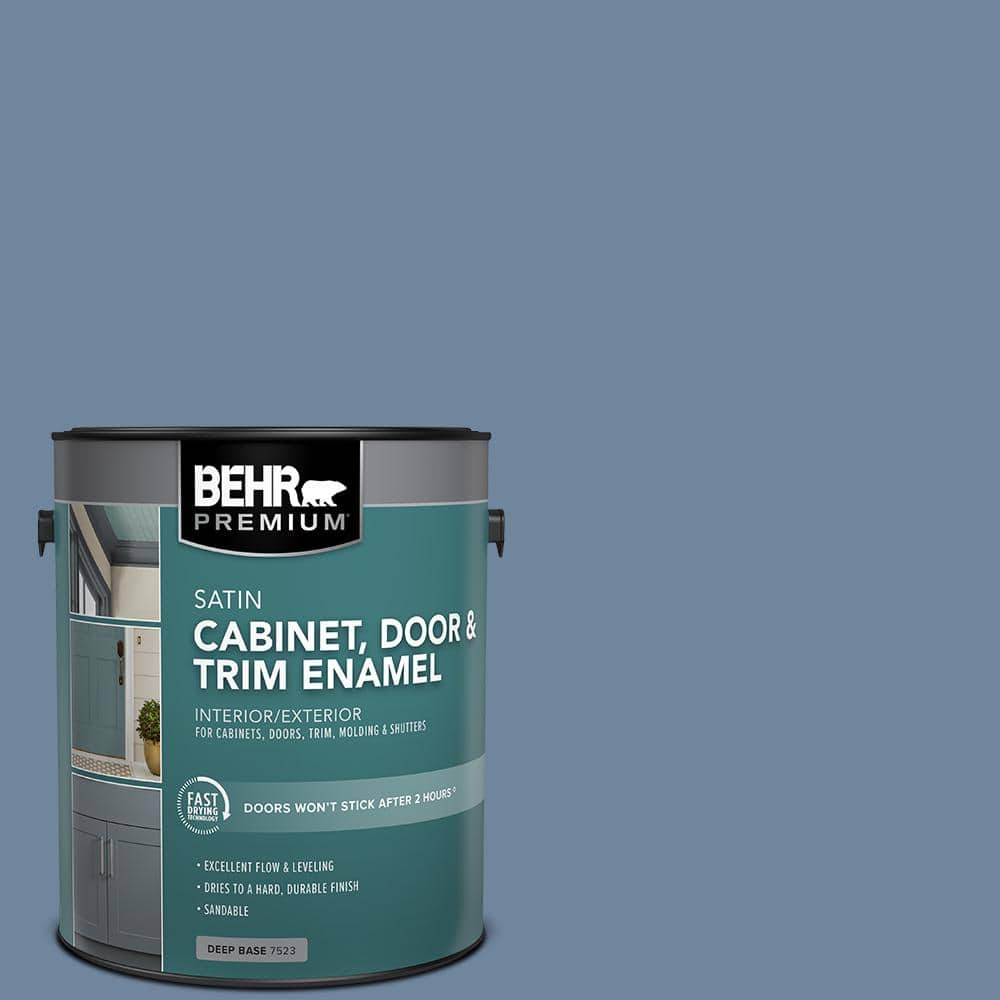 BEHR PREMIUM 1 gal. #S520-5 Thundercloud Satin Enamel Interior