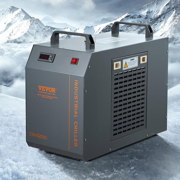Industrial Water Chiller Industrial Water Cooler with Built-in Compressor 7L Water Tank Capacity 13 L/min Max Flow Rate