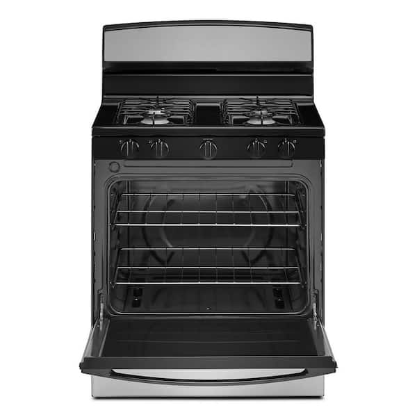 Samsung NX60A6111SS 6.0 Cu. ft. Smart Freestanding GAS Range with Integrated Griddle in Stainless Steel