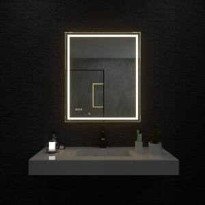 30 in. W x 36 in. H Rectangular Frameless LED Wall Bathroom Vanity Mirror