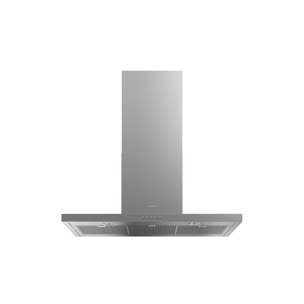 ARIETTA Toscana 30 in. Wall Mount Range Hood ATS430SSB The Home Depot