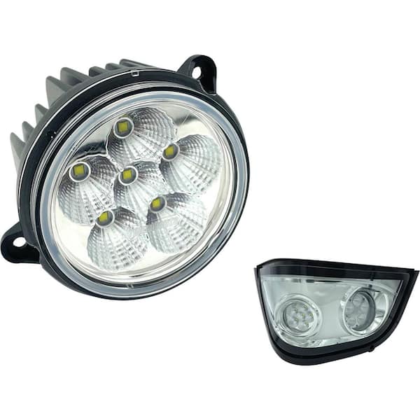 TIGERLIGHTS 12-Volt LED Small Round Headlight For John Deere 6105M