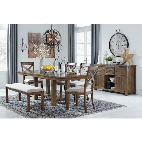 Moriville Dining Bench - Beige - (D631-00) Moriville Dining Bench - Beige - (D631-00)