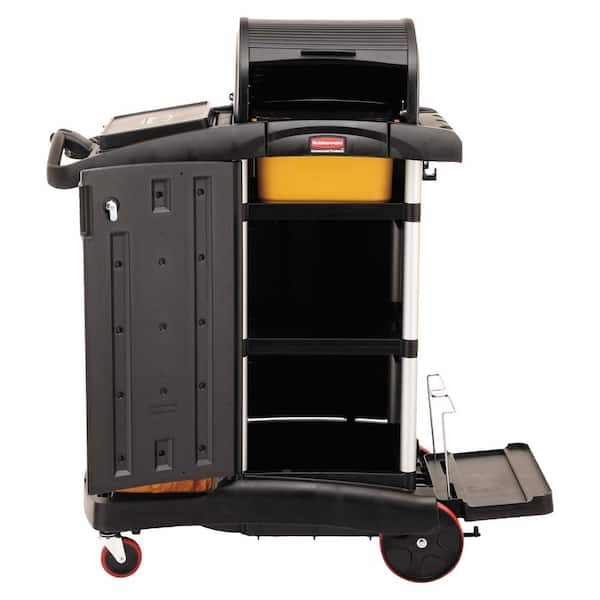 Rubbermaid High Capacity Cleaning Cart - RCP9T7200BK 