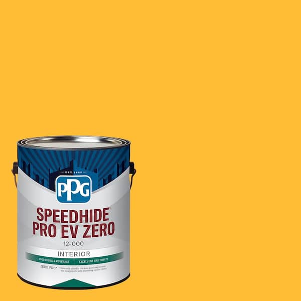 PPG Speedhide Pro EV Zero 1 gal. PPG1205-7 Fall Gold Semi-Gloss Interior Paint