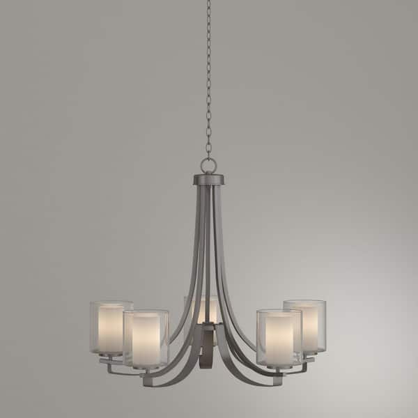 Minka Lavery Parsons Studio 5-light Brushed Nickel Modern