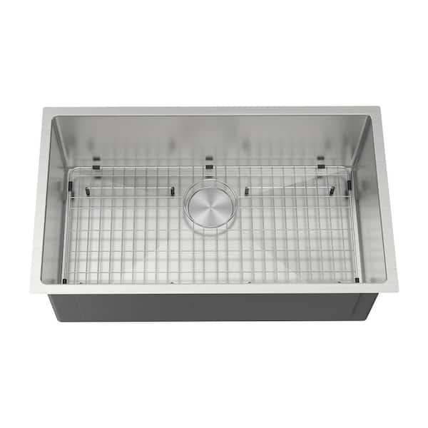 ZUHNË Modena 32 in. Stainless Steel Undermount Kitchen Sink with ...