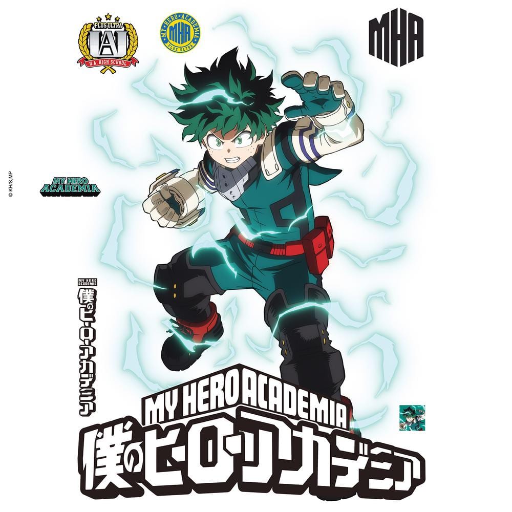 RoomMates Multicolor My Hero Academia Deku Wall Decals RMK5509TBM - The ...