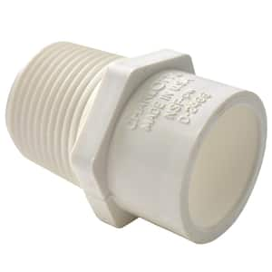 Charlotte Pipe 1 2 In X 3 4 In Pvc Schedule 40 Mpt X S Male Reducer Adapter Pvchd