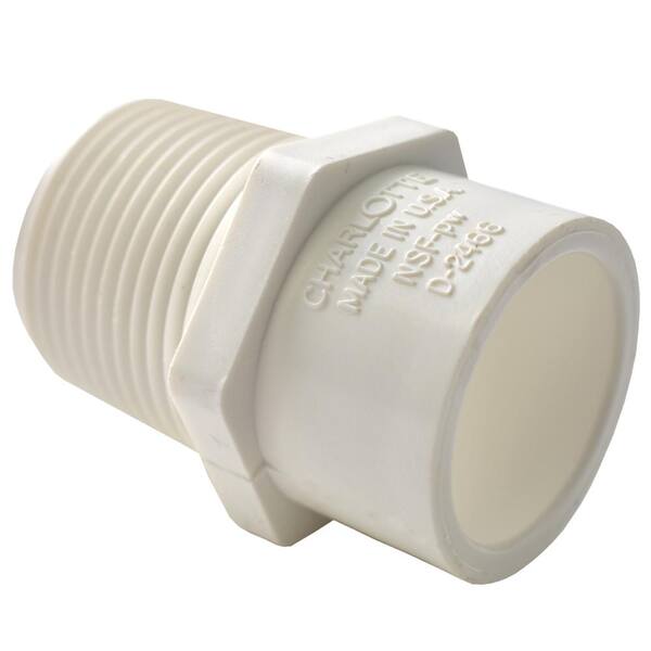 Charlotte Pipe 1 2 In X 3 4 In Pvc Schedule 40 Mpt X S Male Reducer Adapter Pvchd Charlotte Pipe 1 2 In X 3 4 In Pvc Schedule 40 Mpt X S Male Reducer Adapter Pvchd