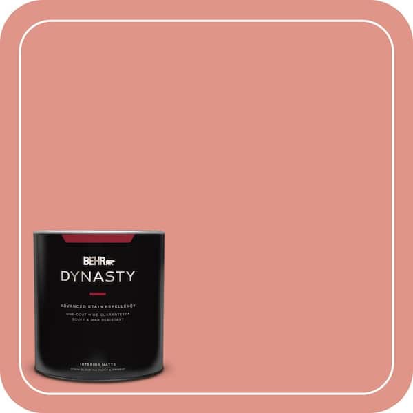 BEHR DYNASTY 1 qt. #BIC-18 Fresh Watermelon Matte Interior Stain-Blocking Paint and Primer