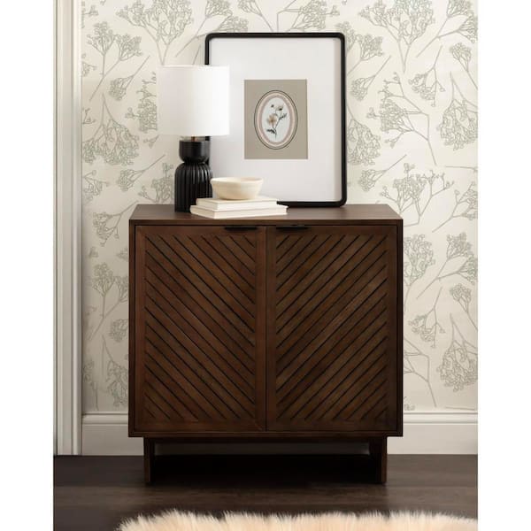 Mezzeta Brown 30 in. H Accent Storage Cabinet