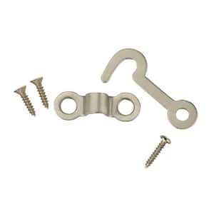 Everbilt 1-1/2 in. Zinc-Plated Hook and Eye (3-Pack) 15348 - The Home Depot