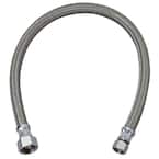 3/8 in. Compression x 1/2 in. FIP x 12 in. Braided Polymer Faucet Supply Line