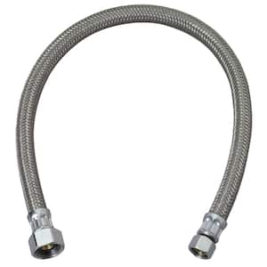 3/8 Compression x 3/8 Compression x 30 Stainless Steel Braided Supply  Line - Noel's Plumbing Supply