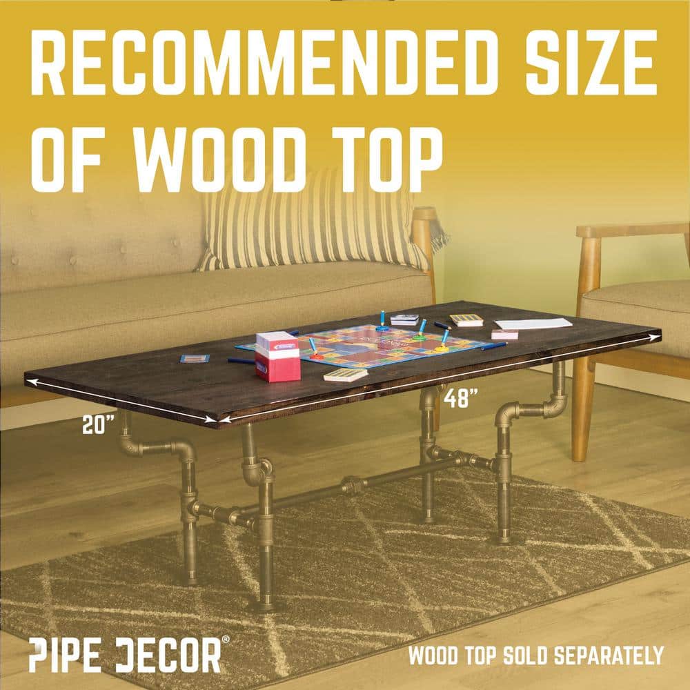 Streetlights Industrial Steel Pipe Coffee Table Base Kit