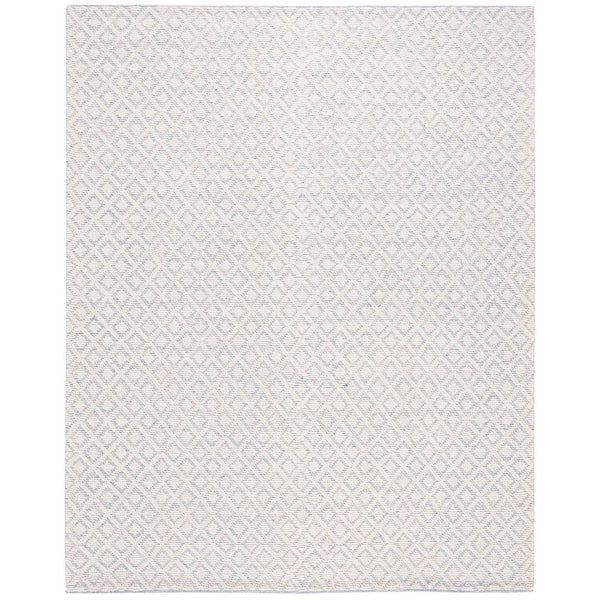Vermont 9 ft. x 12 ft. Ivory/Light Blue Geometric Area Rug