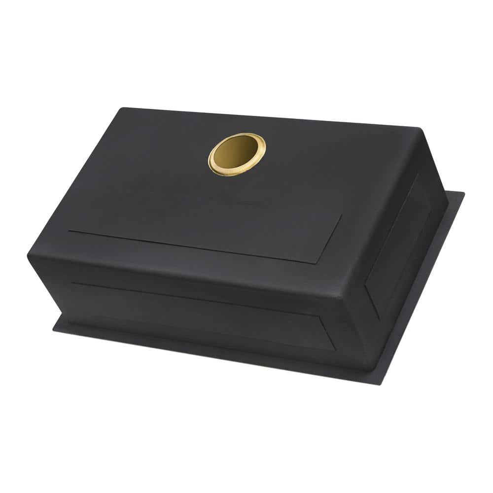 27-Inch Gold Stainless Steel Undermount Single Bowl Kitchen Sink