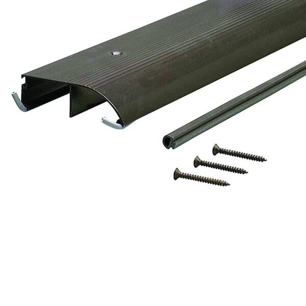 M-D Building Products 3-1/2 in. x 49 in. Bronze Aluminum Bumper Threshold