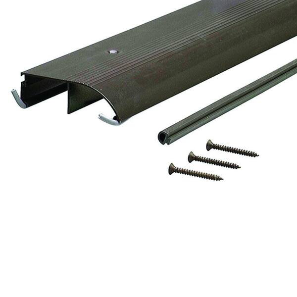 M-D Building Products 3-1/2 in. x 82 in. Bronze Aluminum Bumper Threshold