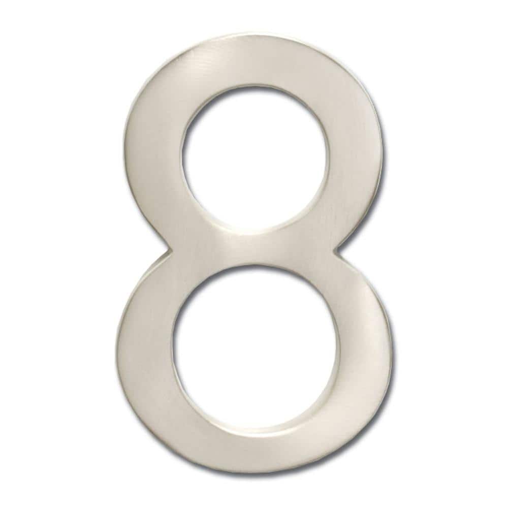 5 in. Satin Nickel Floating House Number 8 price history on PriceWatchPro