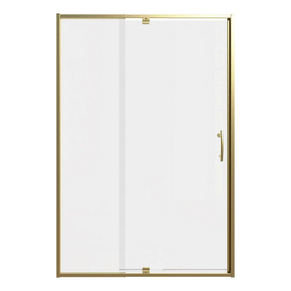 44-48 in. W x 71 in. H Pivot Swing Framed Shower Door in Brushed Gold with Clear SGCC Tempered Glass price history on PriceWatchPro