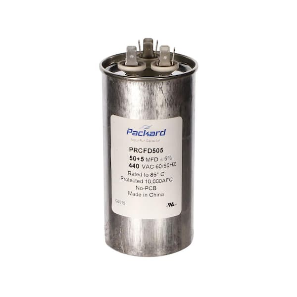 TITAN HD 50 Plus 5 MFD, 440-Volt/370-Volt Dual Voltage Round Run Capacitor