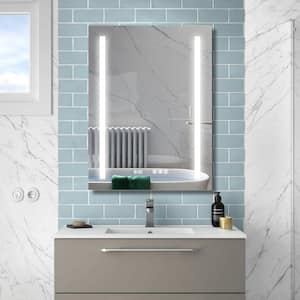 24 in. W x 32 in. H Rectangular Frameless Dimmable Anti-Fog Memory LED Vertical Wall Mounted Bathroom Vanity Mirror