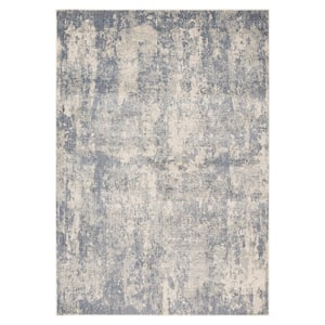 Jordan Cary Light Gray 1 ft. 10 in. x 2 ft. 11 in. Abstract Polypropylene Area Rug