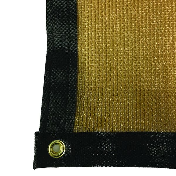 RSI 7.8 ft. x 12 ft. Tan 88% Shade Protection Knitted Privacy Cloth