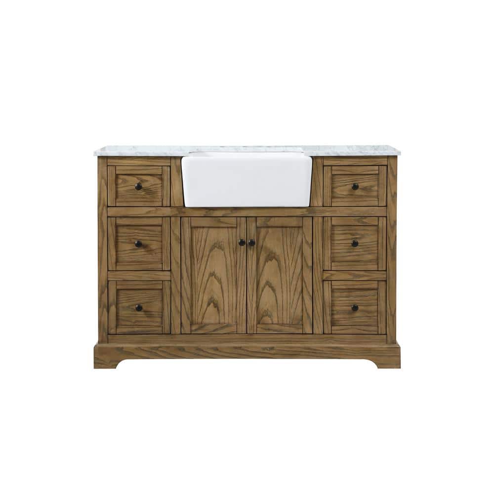 Timeless Home 48 in. W x 22 in. D x 34.75 in. H Single Bathroom Vanity Side