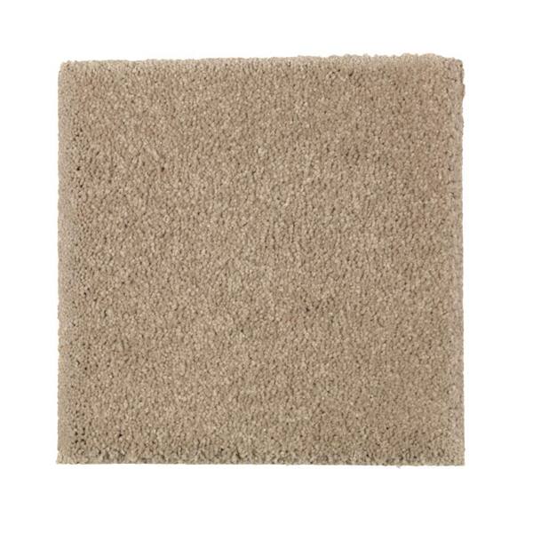 TrafficMaster Carpet Sample - Bluff - Color Tumbleweed Tan Texture 8 in. x 8 in.
