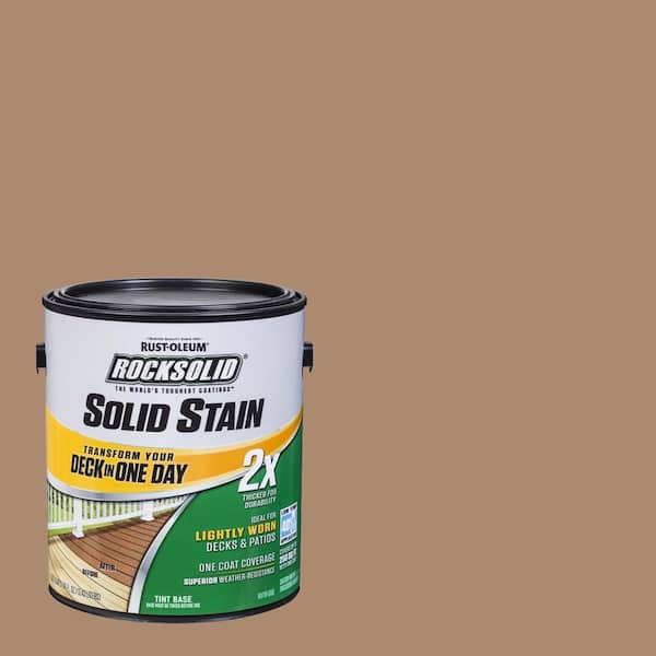 Rust-Oleum RockSolid 1 gal. Cedar Exterior 2X Solid Stain