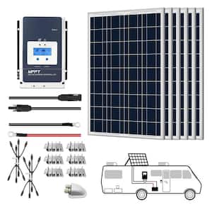 600-Watt Polycrystalline OffGrid Solar Power Kit with 5 x 100-Watt Solar Panel, 50 Amp MPPT Charge Controller