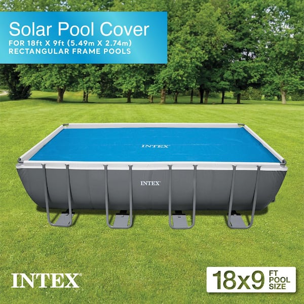 Solar Pool Cover for 18' x 9' Rectangular Frame Swimming Pools, Cover Only
