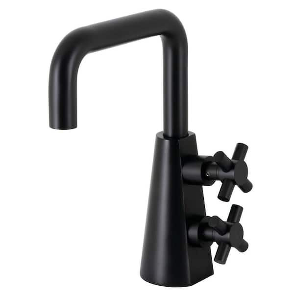 Constantine 2-Handle Single Hole Bathroom Faucet with Push Pop-Up in Matte Black