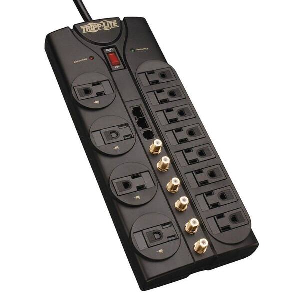Tripp Lite Home Theater Surge 10 ft. Cord with 12-Outlet