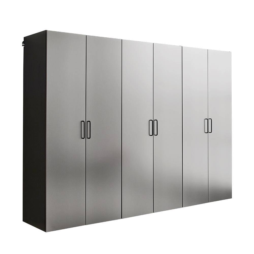 96 in. W x 79 in. H x 20 in. D Metallic Gray 3-Piece Wall Mounted Garage Cabinet, Soft Closing Doors & Drawers price history on PriceWatchPro