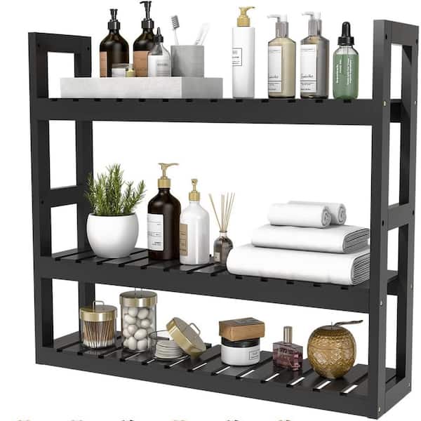 Dyiom 23.62 in. W x 21.26 in. H x 5.91 in. D Bathroom Shelves Over The Toilet Storage, Wall Mounted with Adjustable Shelves