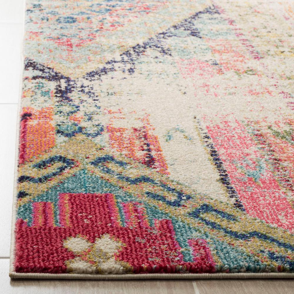 Boho-Chic Monaco Multicolor Reversible Runner Rug - 2'2" x 10'