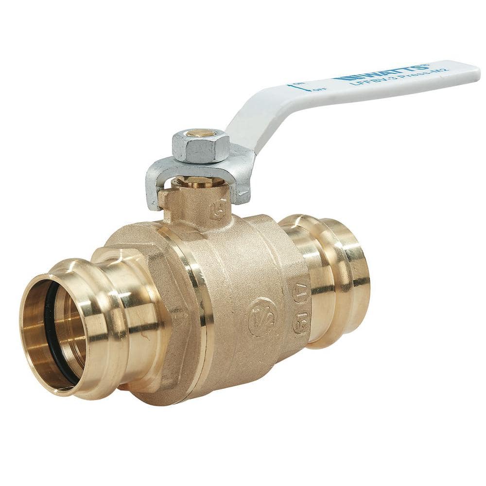 Watts In Brass Full Port Press Ball Valve The Home Depot