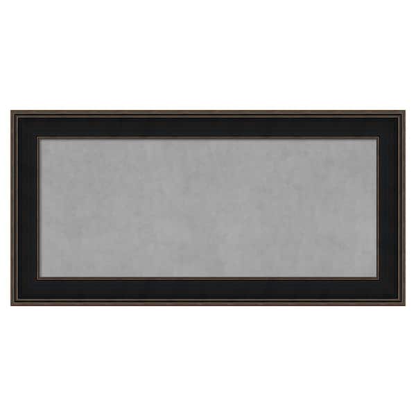Amanti Art Mezzanine Espresso 56 in. x 28 in. Framed Magnetic Board