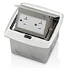 Lew Electric PUFP SQ DB USB Square, Dark Bronze Pop Up Floor Box With Decora/2Usb Receptacle