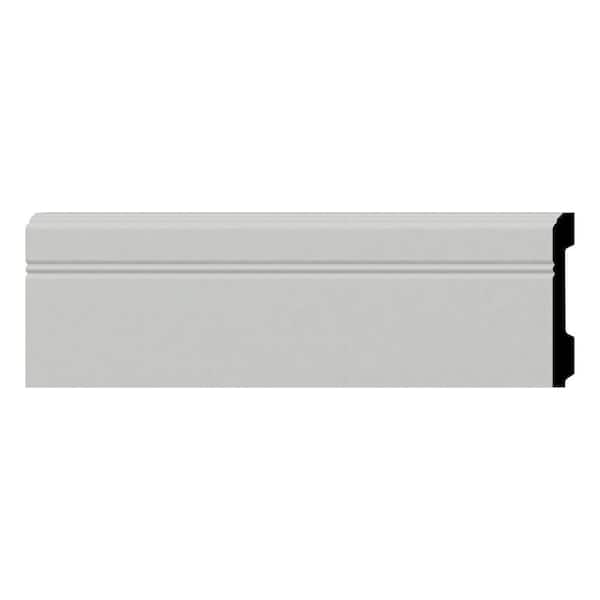 Emilio 0.625 in. D x 5.375 in. W x 12 in. L Polyurethane Baseboard Moulding Sample