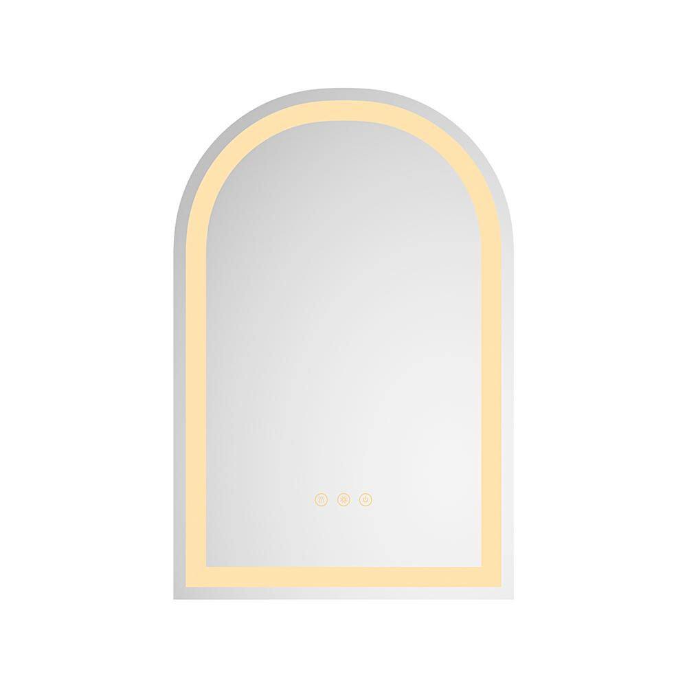 20 in. W x 32 in. H Arch Framless Mirror Wall Mirror Vanity Mirror