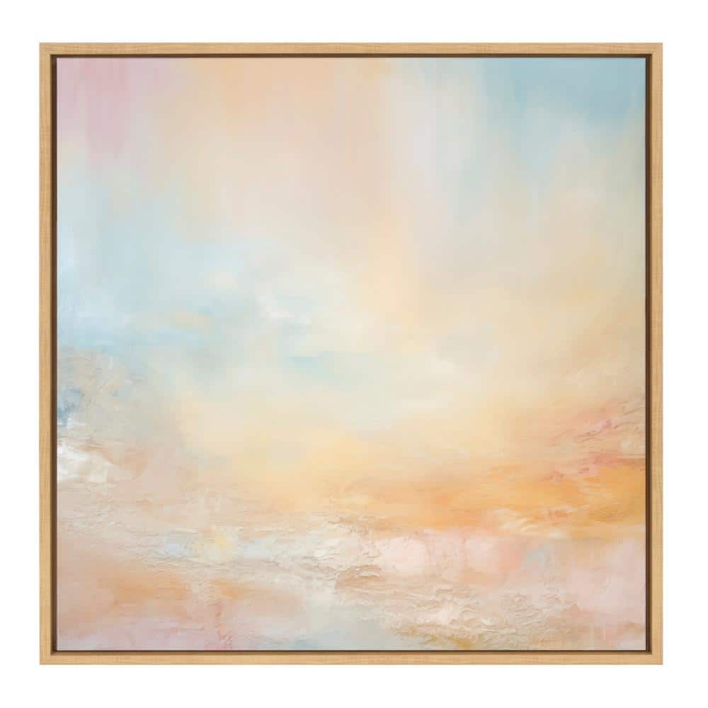 Tonal Abstract Pastel Canvas Art for Kids' Nursery