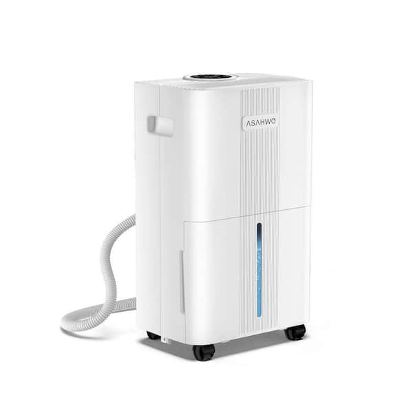 21 pt. 1600 sq. ft. Dehumidifier in. White with Bucket and Drain Hose for Basement, Garage and Damp Rooms