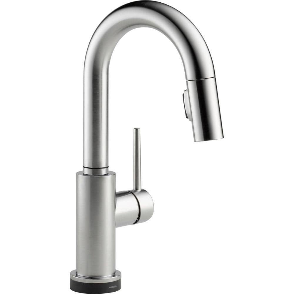 Stainless Steel Modern Pull-Down Kitchen Faucet with Touch Technology